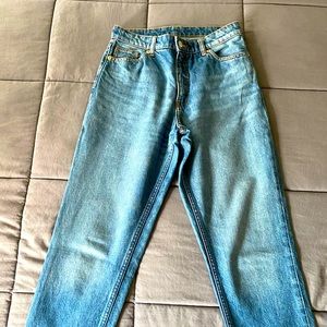 Monki Taiki high waist balloon leg jeans, size 28